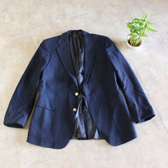 Polo University Other - Polo University Gold Button Vintage Wool Blazer 38